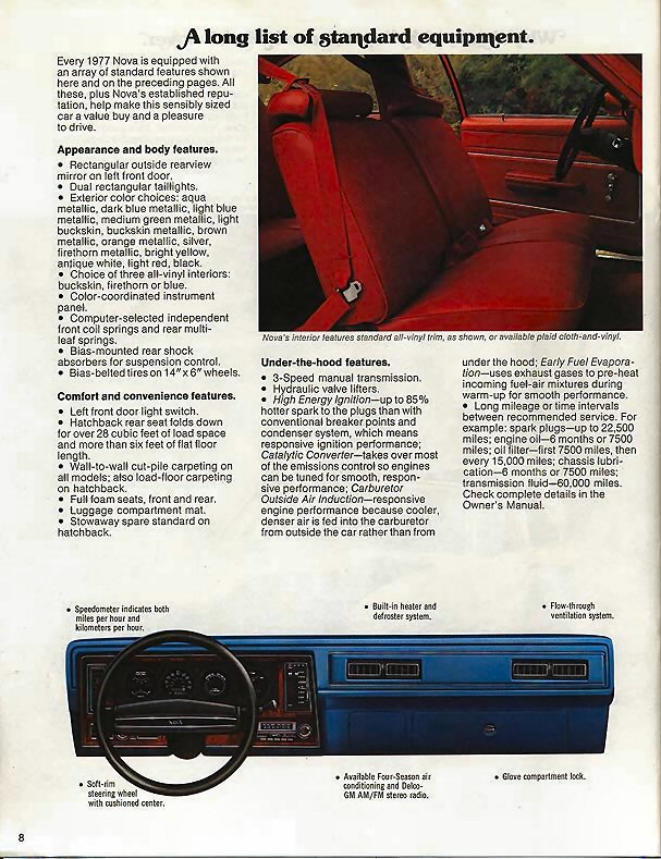 1977 Chevrolet Nova Brochure Page 4